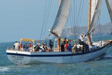 Bay Lady outside the gate