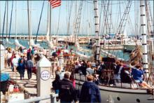 Rendezvous stands by as the VIP boat